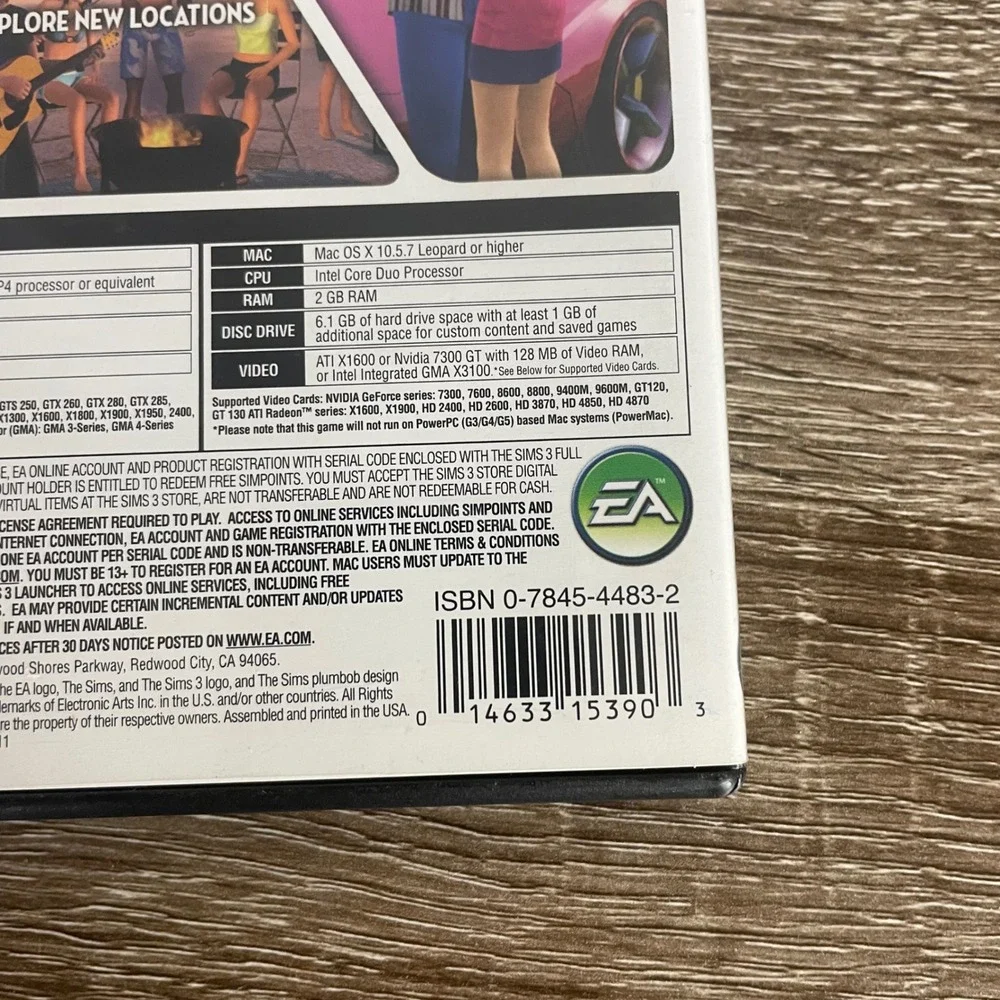 The Sims 3 PC Mac DVD ROM Game EA 2009 Disc Case Manual Tested Life Simulation